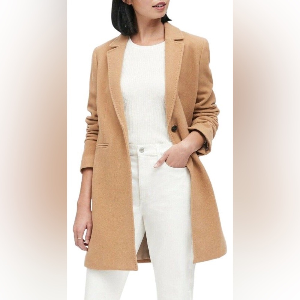 Banana Republic X Mario Bellucci Camel Wool Coat